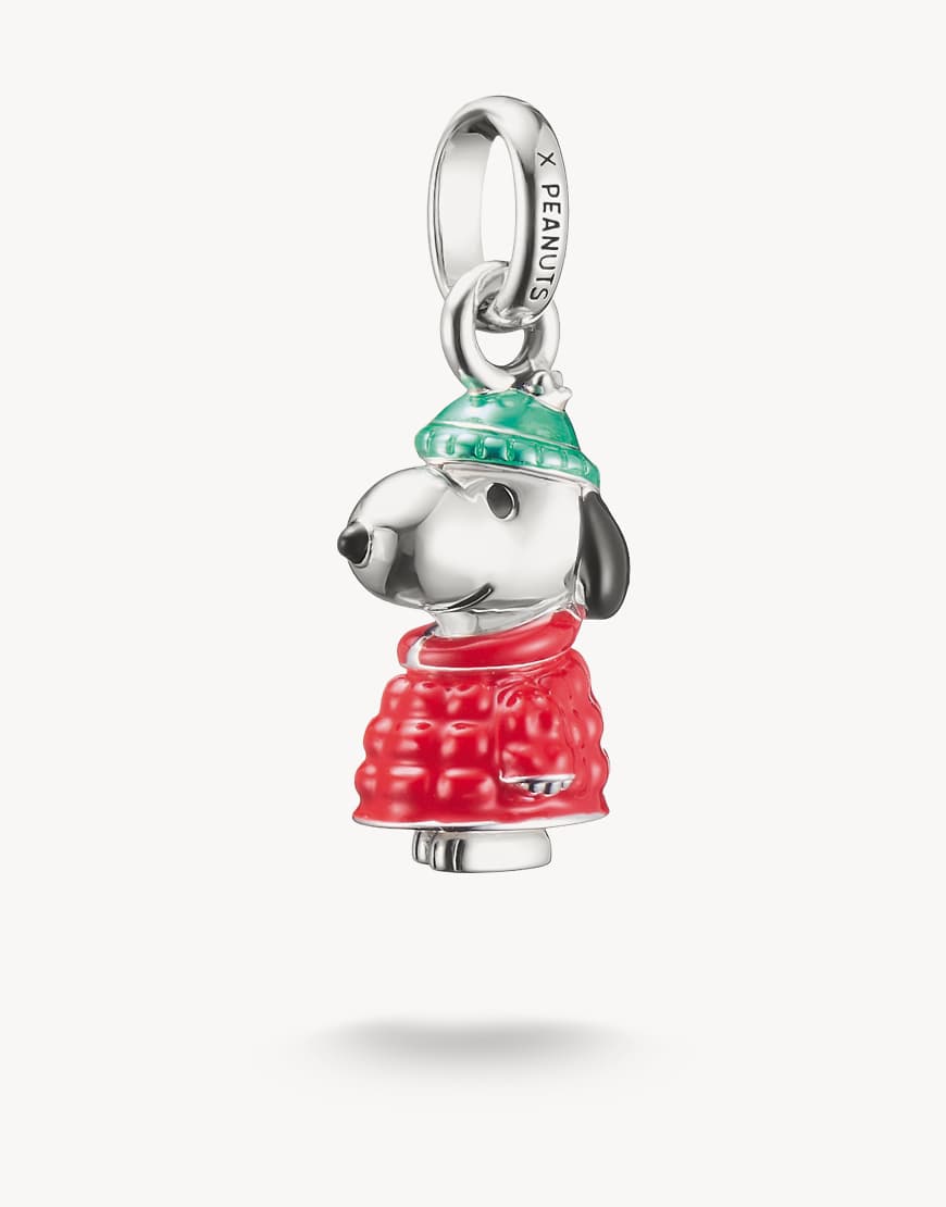Thomas Sabo - Charm-Anhänger aus Silber mit Details in Schwarz, Rot und Grün von Thomas Sabo