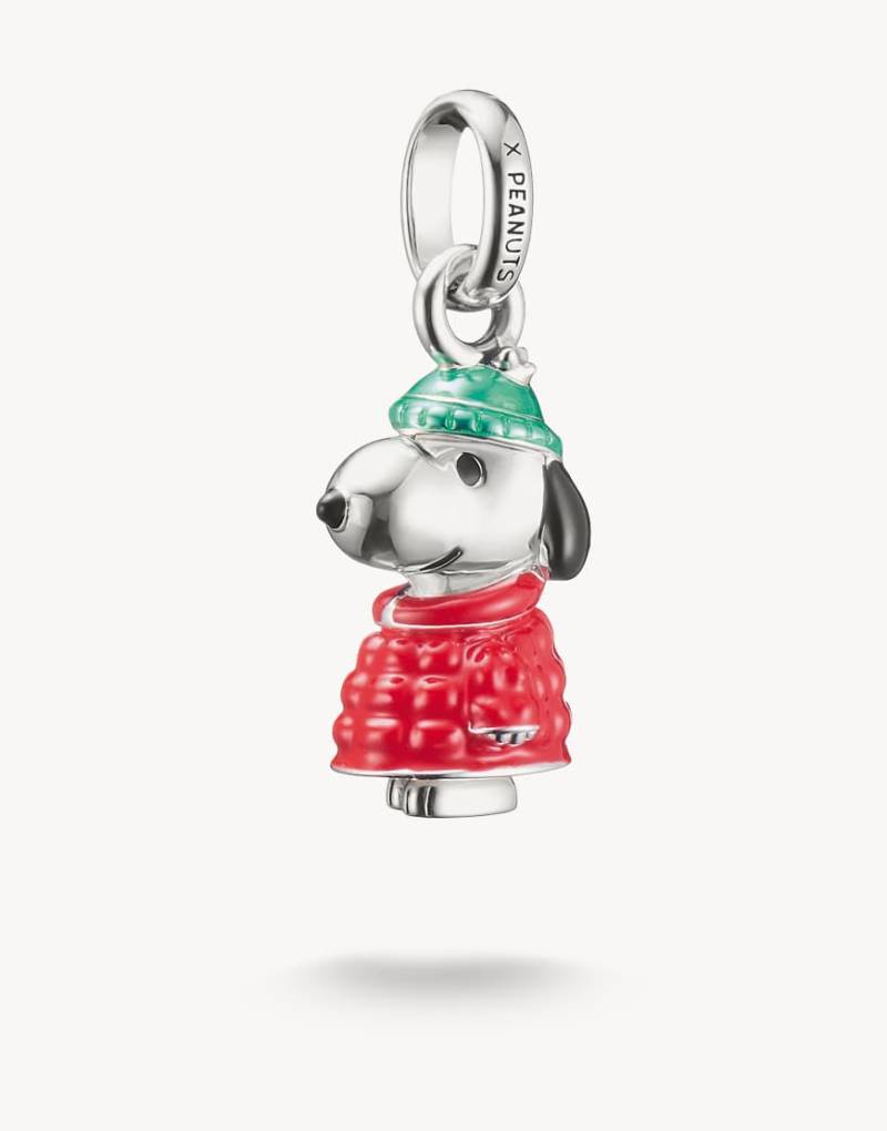 Thomas Sabo - Charm-Anhänger aus Silber mit Details in Schwarz, Rot und Grün von Thomas Sabo