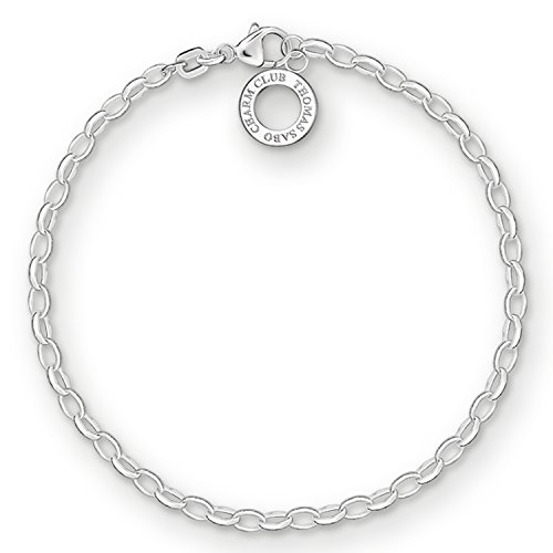 Thomas Sabo Damen Charm-Armband Classic Charm Club 925 Sterling Silber X0163-001-12 von THOMAS SABO