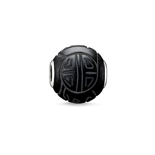 Thomas Sabo Herren Bead Shanghai Obsidian mattiert schwarz Karma Beads 925 Sterling Silber K0055-023-11 Thomas Sabo Herren Bead Shanghai Obsidian mattiert schwarz Karma Beads 925 Sterling Silber K0055-023-11 von THOMAS SABO