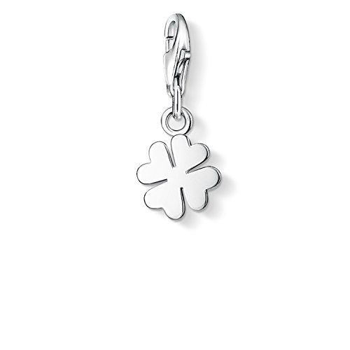 Thomas Sabo Damen Charm-Anhänger Kleeblatt Charm Club 925 Sterling Silber 0884-001-12 von THOMAS SABO