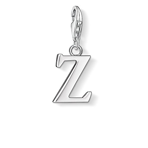 Thomas Sabo Damen Charm-Anhänger Buchstabe A-Z Charm Club Geschwärzt 925 Sterling Silber, Buchstabe Z von Thomas Sabo