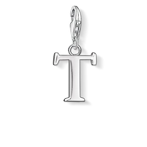 Thomas Sabo Damen Charm-Anhänger T Buchstabe Charm Club 925 Sterling Silber 0194-001-12 von THOMAS SABO