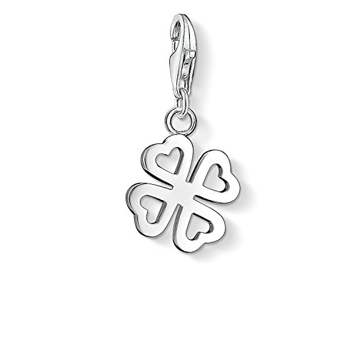 Thomas Sabo Damen-Charm Club-Anhänger Kleeblatt 925er Sterlingsilber 0790-001-12 von THOMAS SABO