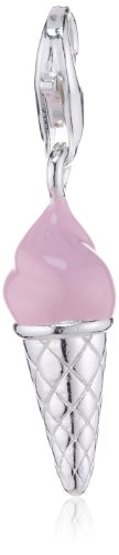 Thomas Sabo Damen-Charm Club-Anhänger Softeis pink emailliert 925er Sterlingsilber 0561-007-9 von Thomas Sabo