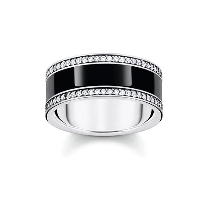 Thomas Sabo Damenring TS003 TR2446-691-11-52 Silber, Emaille von Thomas Sabo