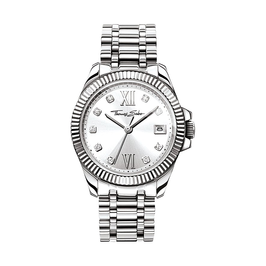 Thomas Sabo Damenuhr Sterling Silver WA0252-201-201-33 mm Edelstahl von Thomas Sabo