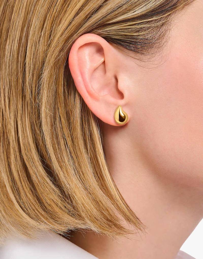 Thomas Sabo - Ohrstecker aus 925er Sterlingsilber mit 18-karätiger Vergoldung in Gelbgold-Goldfarben von Thomas Sabo