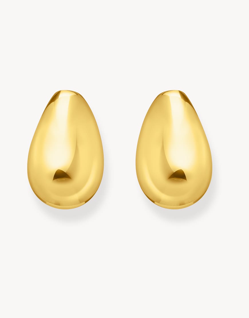 Thomas Sabo - Ohrstecker aus 925er Sterlingsilber mit 18-karätiger Vergoldung in Gelbgold-Goldfarben von Thomas Sabo