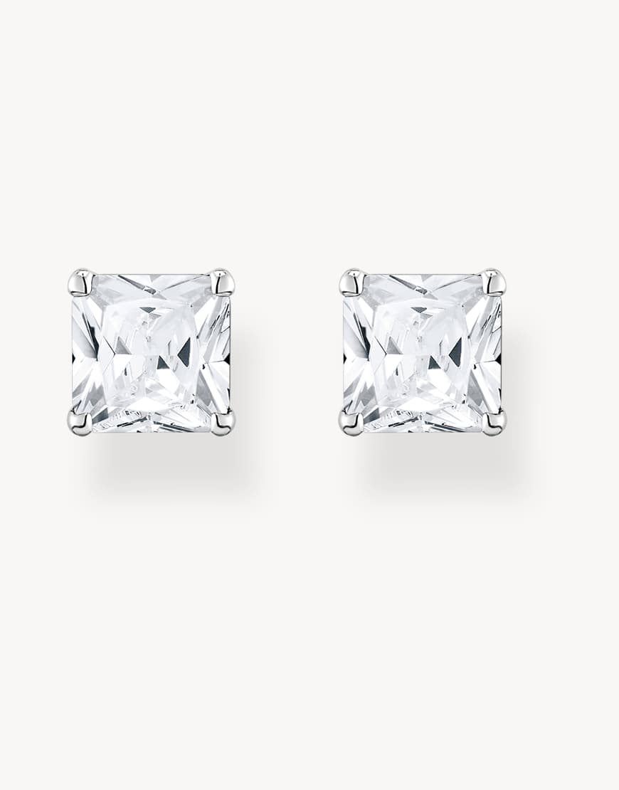 Thomas Sabo - Ohrstecker aus 925er Sterlingsilber mit weißem Schmuckstein von Thomas Sabo