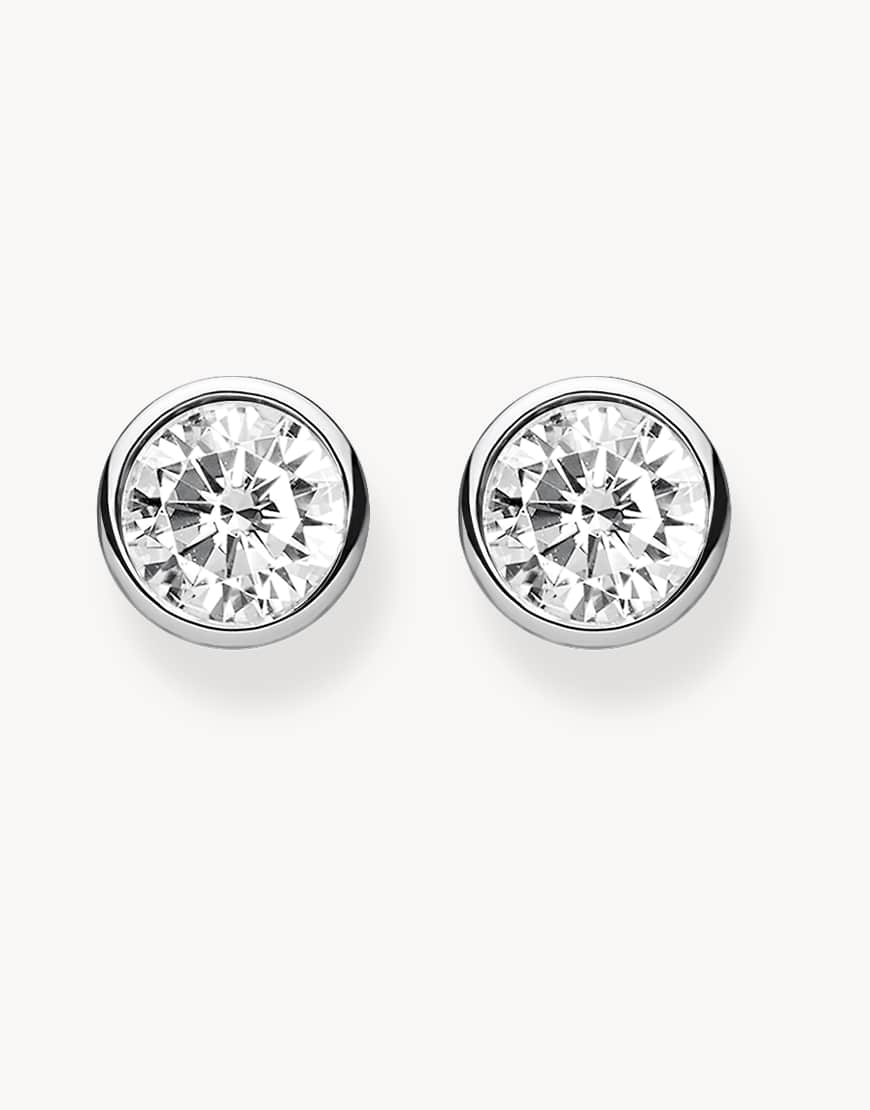 Thomas Sabo - Ohrstecker aus 925er Sterlingsilber mit weißem Schmuckstein von Thomas Sabo