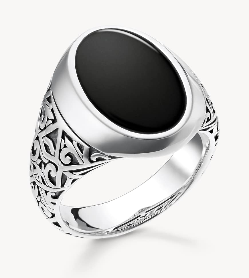 Thomas Sabo - Ring aus Silber mit schwarzem Detail von Thomas Sabo