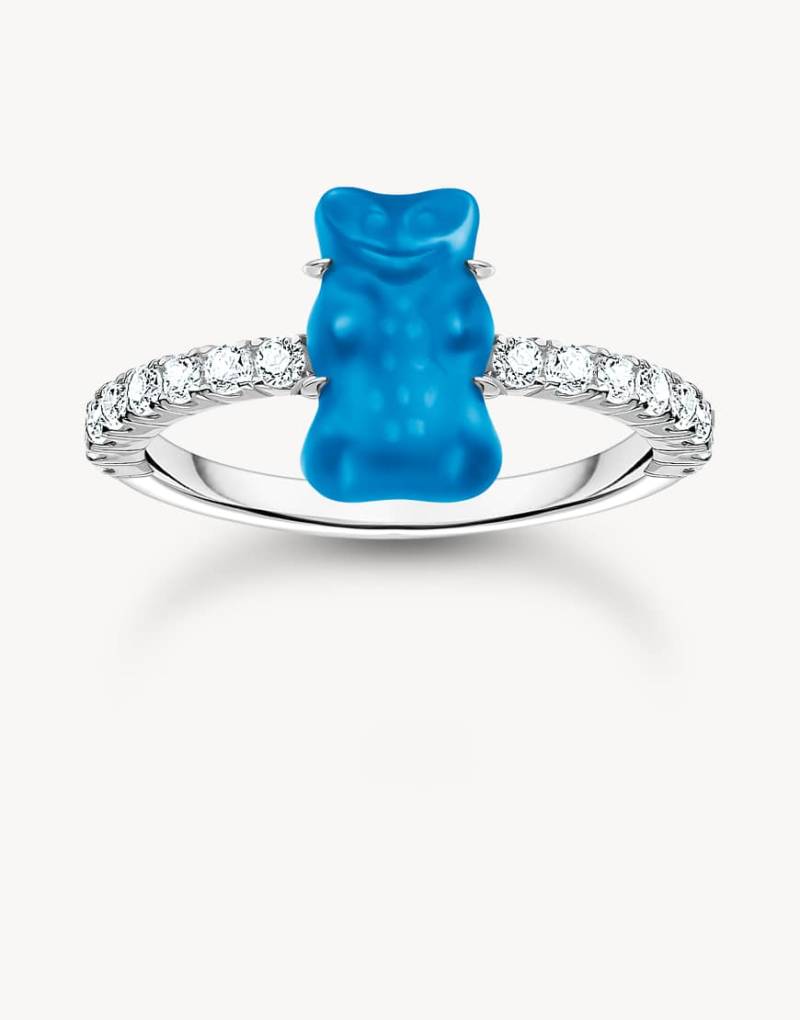 Thomas Sabo - Ring in Silberoptik, Blau und Weiß von Thomas Sabo