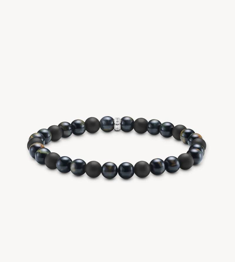 Thomas Sabo - Silberarmband in Schwarz und Blau von Thomas Sabo