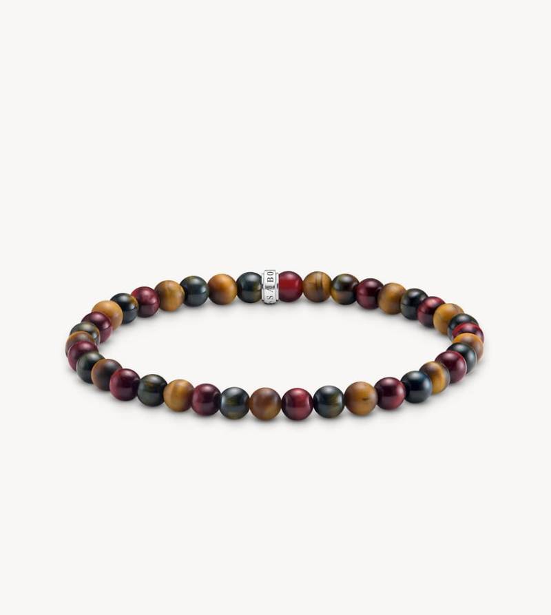 Thomas Sabo - Silberarmband mit Details in Blau, Rot und Braun von Thomas Sabo