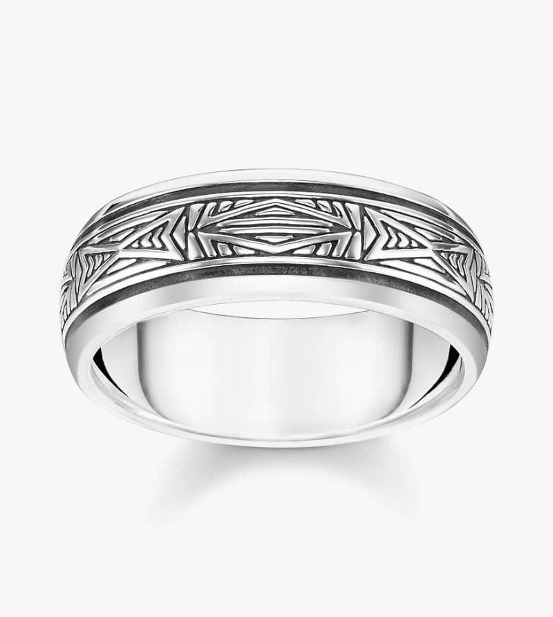 Thomas Sabo - Silberfarbener Ring mit eingravierten Ornamenten von Thomas Sabo