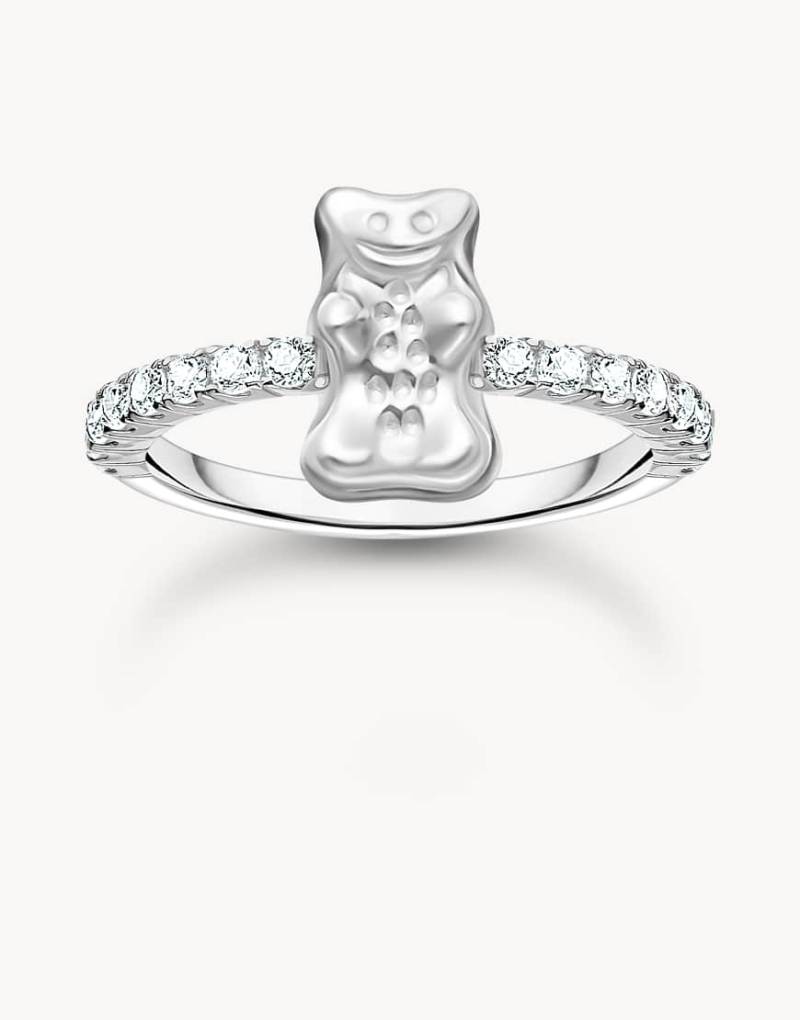 Thomas Sabo - Silberfarbener Ring mit weißen Schmucksteinen von Thomas Sabo