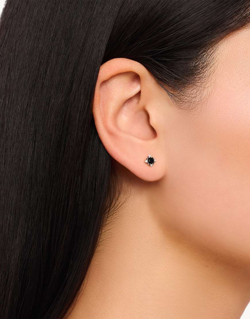 Thomas Sabo - Vintage-Ohrstecker aus 925er Sterlingsilber mit schwarzen Zirkonia-Schmucksteinen von Thomas Sabo