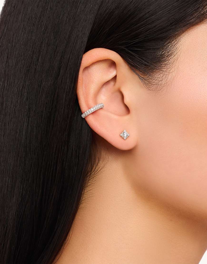 Thomas Sabo - Vintage-Ohrstecker aus 925er Sterlingsilber mit weißen Zirkonia-Schmucksteinen von Thomas Sabo