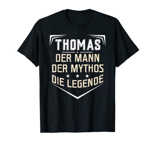 Herren Thomas Der Mann Der Mythos Die Legende Vorname T-Shirt Herren Thomas Der Mann Der Mythos Die Legende Vorname T-Shirt von Thomas Vorname Nachname Name Geschenk