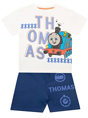 Thomas und seine Freunde Thomas & Friends Jungen T-Shirt und Shorts Set Blau 104 von Thomas und seine Freunde