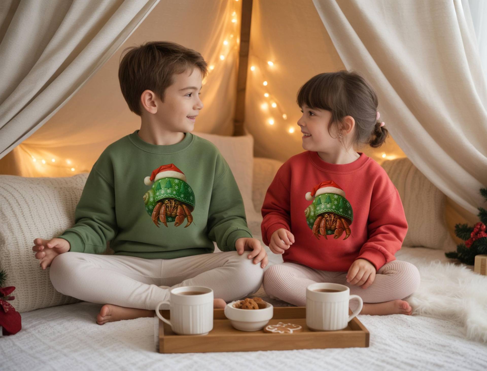 Einsiedler Krabbe Kinder Sweatshirt, Weihnachten Sweatshirt Für Kinder, Weihnachtsgeschenk, Pullover Jungen, Crabby Geschenk von ThomasonDesignsShop