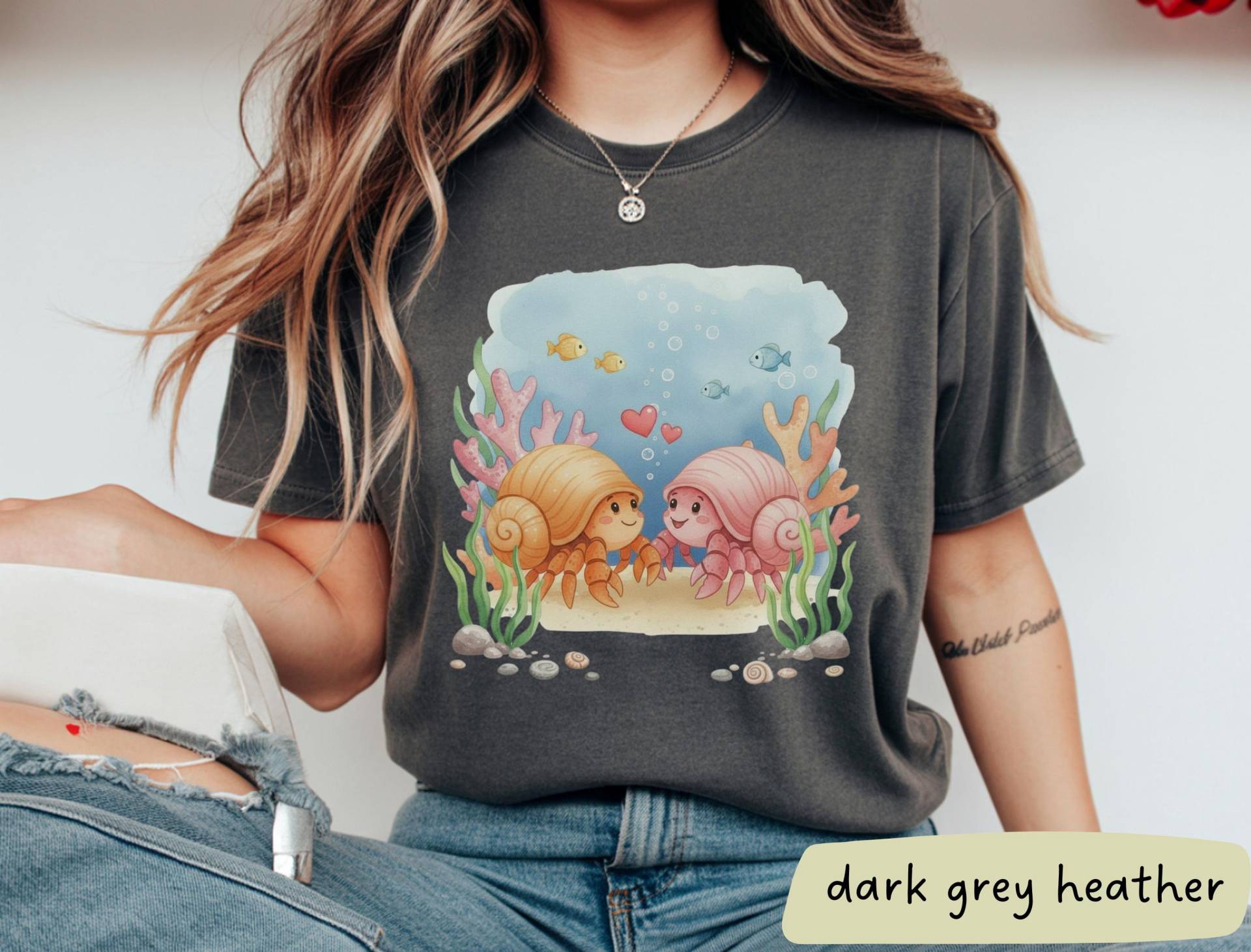 Einsiedlerkrebs Shirt, Liebhaber Geschenk, Meeresbiologen Ozean-Liebhaber, Krabbenliebhaber, Tshirt, Krabbe Geschenk von ThomasonDesignsShop