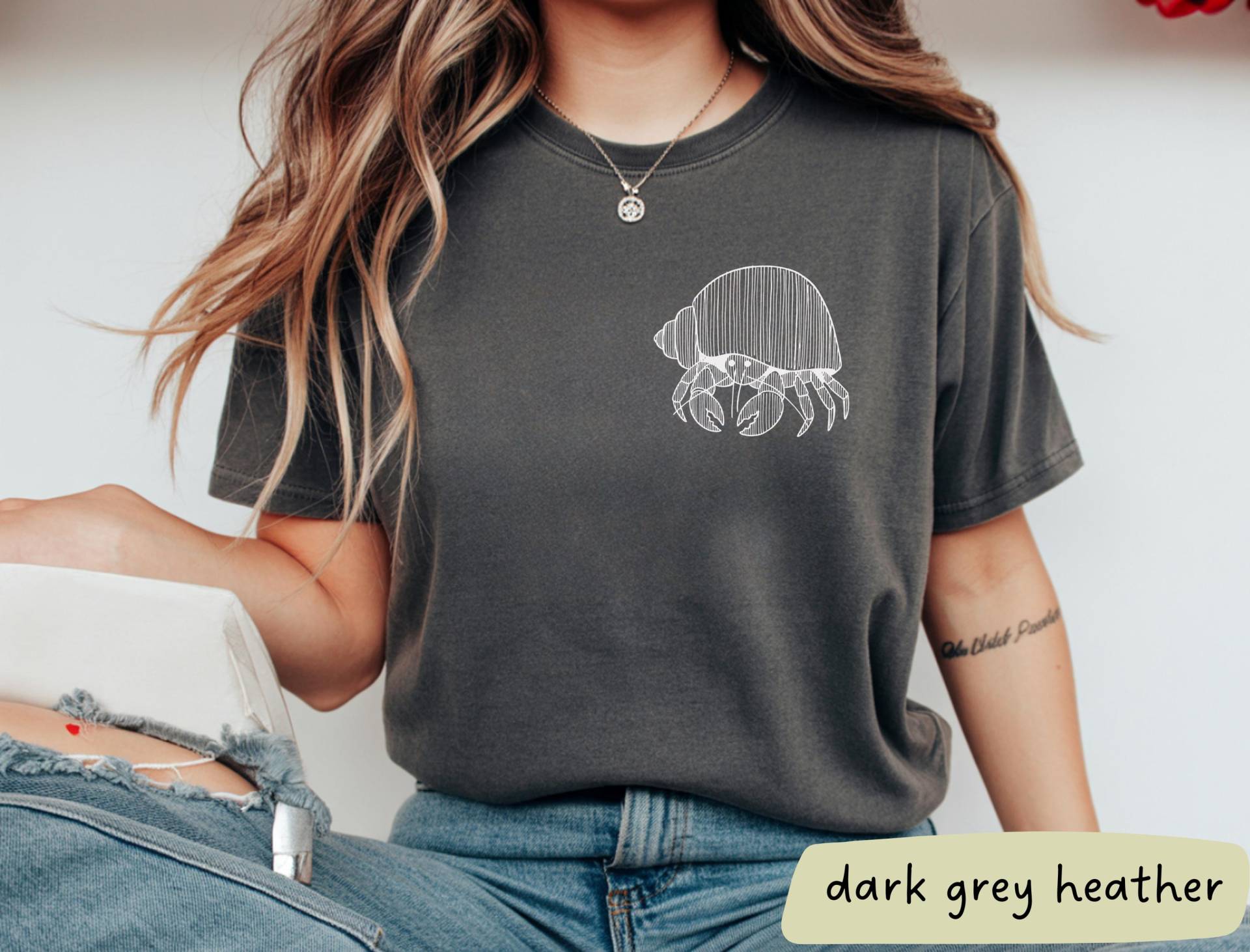 Einsiedlerkrebs Shirt, Liebhaber Geschenk, Meeresbiologen Ozean-Liebhaber, Krabbenliebhaber, Tshirt, Krabbe Geschenk von ThomasonDesignsShop