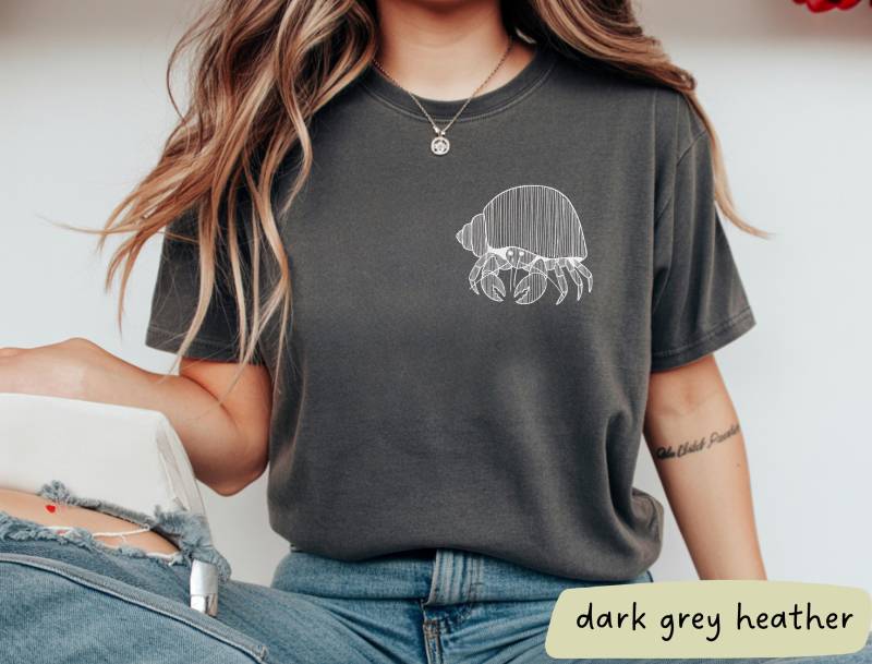 Einsiedlerkrebs Shirt, Liebhaber Geschenk, Meeresbiologen Ozean-Liebhaber, Krabbenliebhaber, Tshirt, Krabbe Geschenk von ThomasonDesignsShop