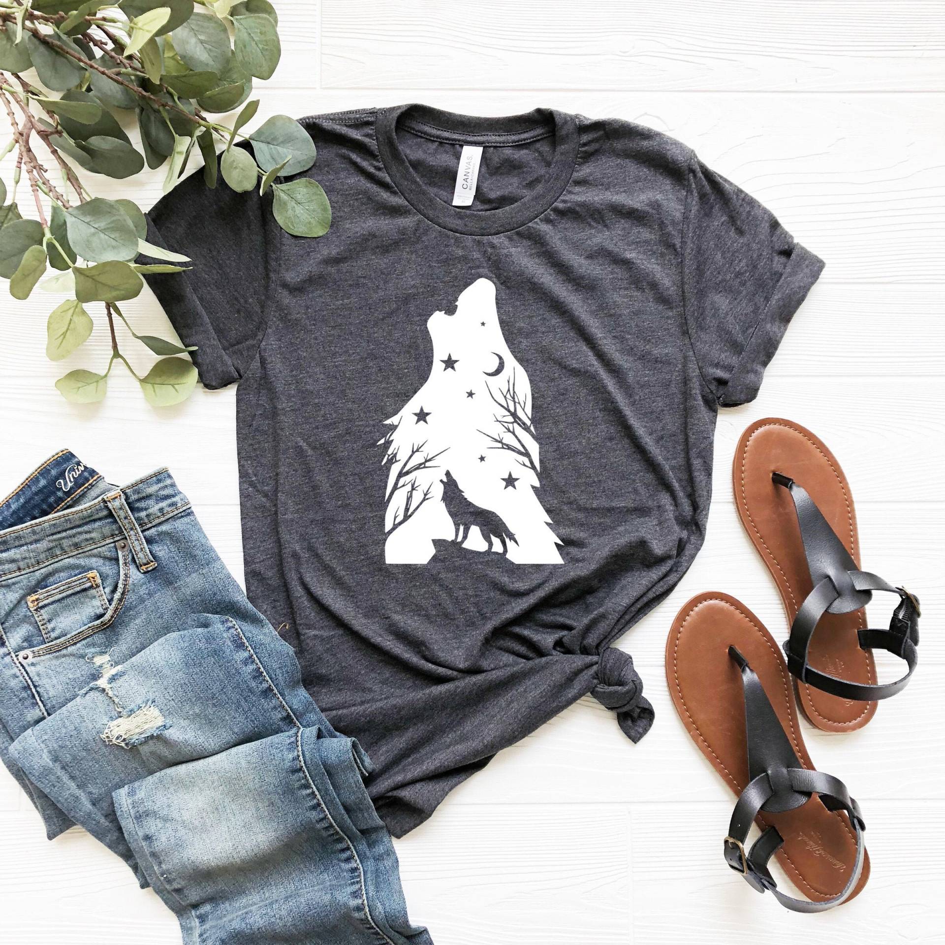 Wolf Shirt, Heulenden Wolf, Wildlife Wolf-Liebhaber-Geschenk, Tier-Liebhaber-Shirt, Hund-Liebhaber-Shirt, Mädchen, Wölfe Geschenke, Tierwelt Tiere von ThopasCo