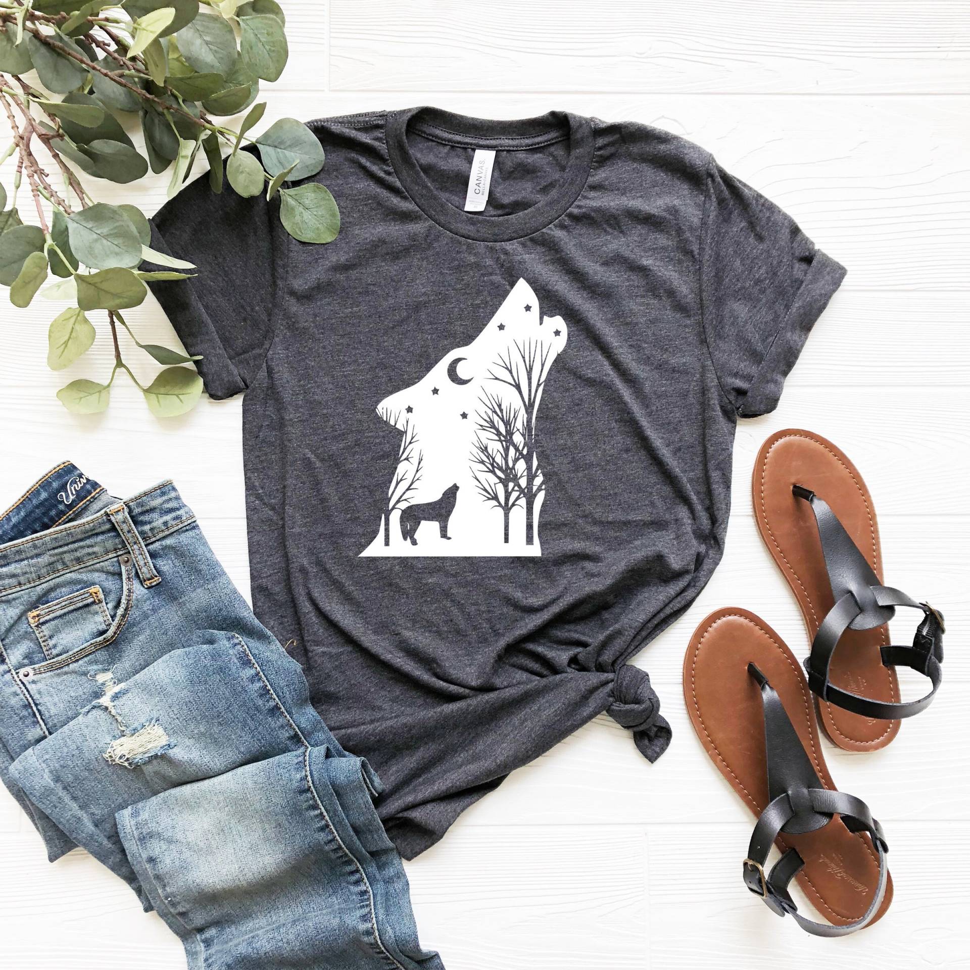 Wolf Shirt, Heulenden Wolf, Wildlife Wolf-Liebhaber-Geschenk, Tier-Liebhaber-Shirt, Hund-Liebhaber-Shirt, Mädchen, Wölfe Geschenke, Tierwelt Tiere von ThopasCo