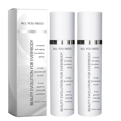Thoquene 2 Pcs Farbwechselnde Foundation für Reife Haut, Age Defying Foundation Color Changing von Thoquene