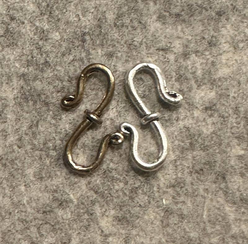 Ein Paar Schmuck-Haken, Wikingerschmuck, Mittelalterschmuck, Ketten-Haken, Reenactment, Frühmittelalter von ThoridsGewandung