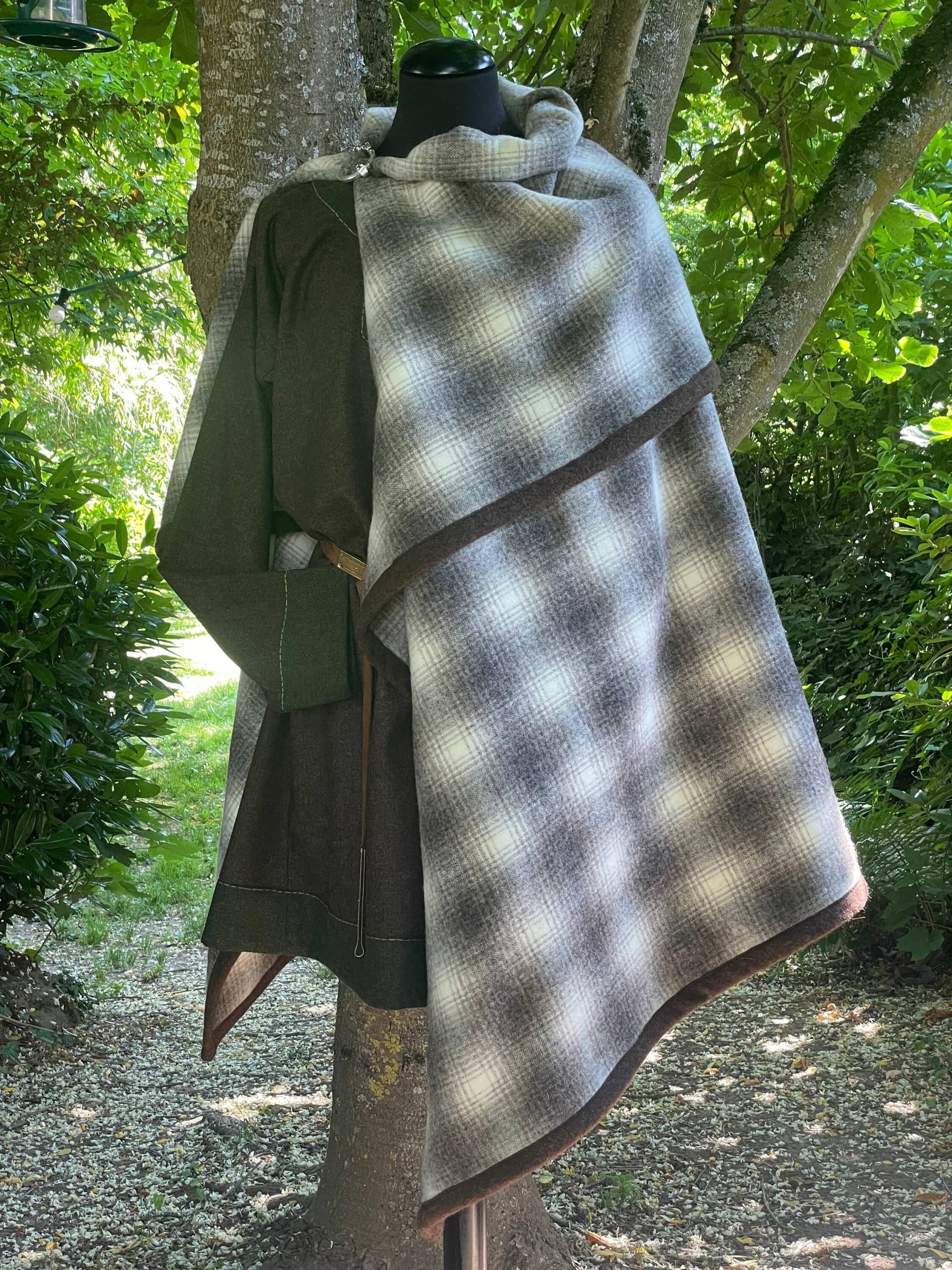 Rechteckmantel, Wikingerkleidung, Lagerdecke, Mittelalterkleidung, Reenactment, Larp von ThoridsGewandung