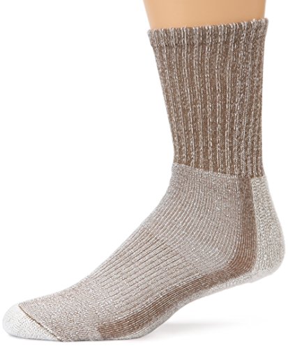 Thorlos Unisex LTH Light Hiking Thick Padded Crew Sock, Walnut Heather, Medium von Thorlos