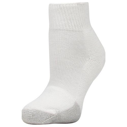 thorlos Damen maximaler Polsterung Tennissocken, Weiß (3 Paar), M (3er Pack) von Thorlos