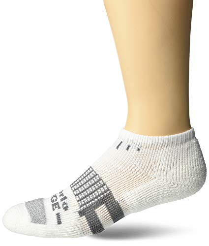 thorlos Unisex-Erwachsene Edge Court Low Cut Socks Tennissocken, Weiß, Medium von Thorlos