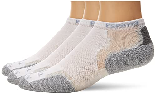 thorlos Unisex-Erwachsene Xccu Thin Cushion Running Low Cut Socken Laufsocken, Weiß (3 Paar), Large (3er Pack) von Thorlos