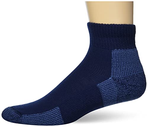 Thorlos Unisex-Erwachsene Maximum Cushion Ankle Running Socks JMX Knöchel-Laufsocke mit maximaler Polsterung, Marineblau (1 Paar), Medium von Thorlos
