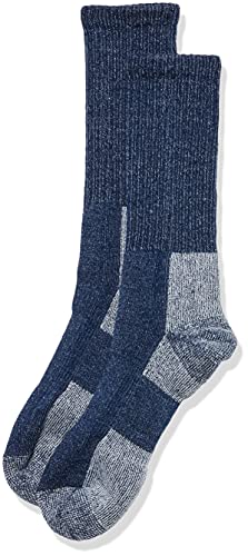 thorlos Herren Wlth Cushion Hiking Crew Sockswlth 쿠션 하이킹 크루 양말wlth Max Meias Acolchoadas para Caminhada Wandersocken, Navy, Large von Thorlos