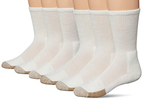 thorlos Unisex-Erwachsene Tx Max Cushion Crew Tennissocke, Weiß, Medium (6er Pack) von Thorlos