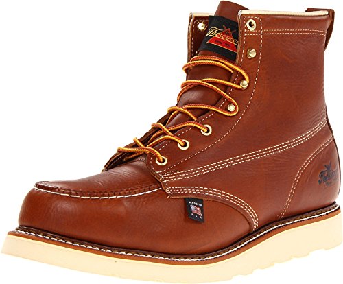 Thorogood Herren 15,2 cm Moc Toe Sicherheitszehe Taktische Militärstiefel, Tabak-Braun, 46 EU von Thorogood