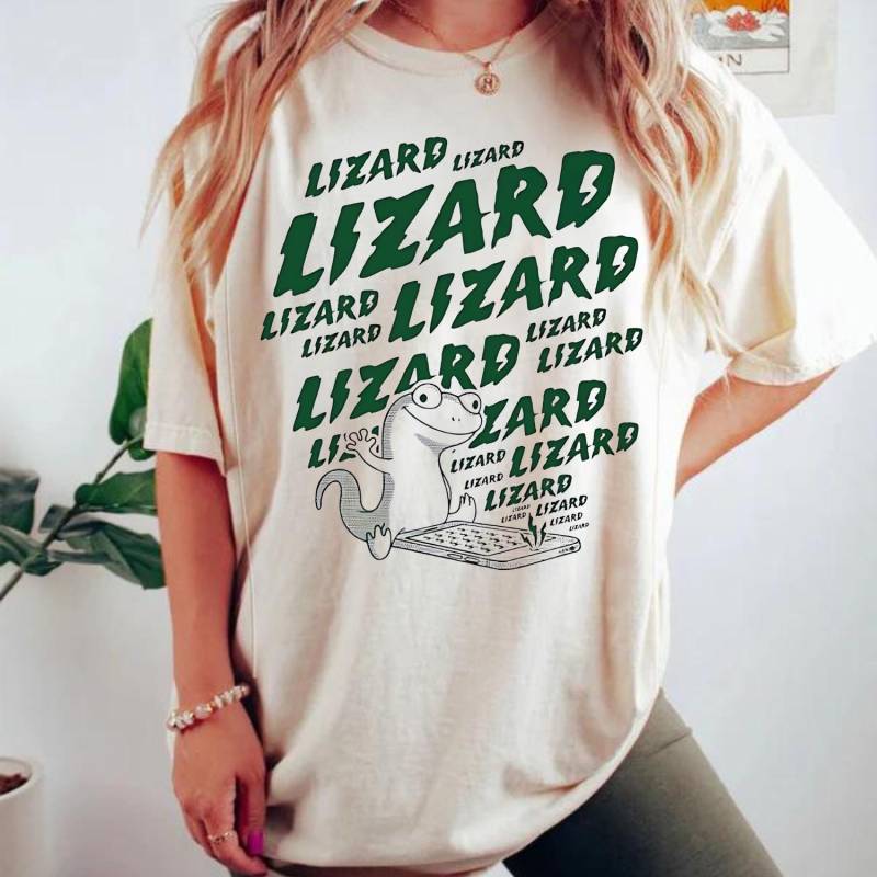 Eidechse Zauberer Shirt, Shirt Für Sie Und Ihn, Tiktok Viral Meme Lustiger Weirdcore Humor Gen-Z von ThorsteAT