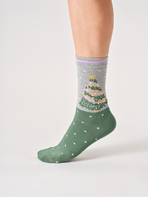 Socken Modell: Christmas Tree von Thought