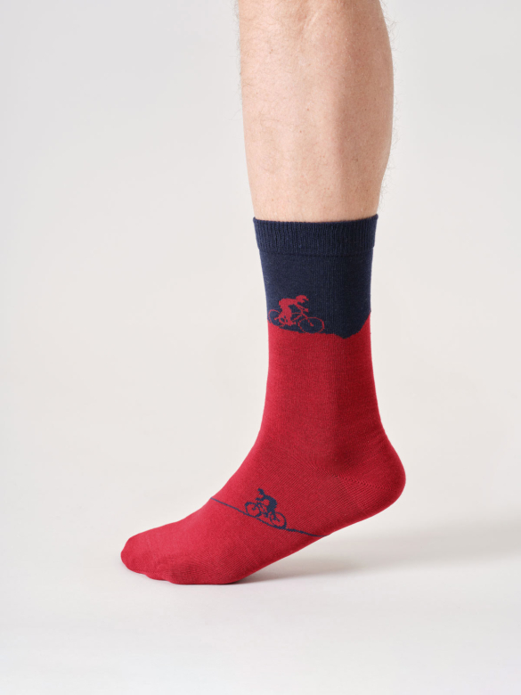 Socken Modell: Mountain Bike von Thought