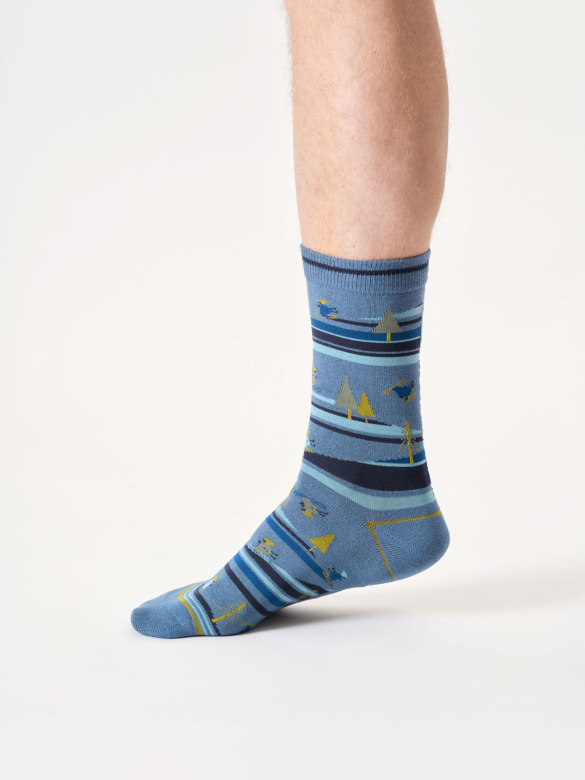 Socken Modell: Skiing von Thought