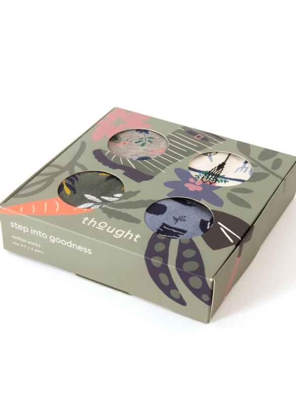 Sockenbox Modell: Gardening, 3er Pack von Thought