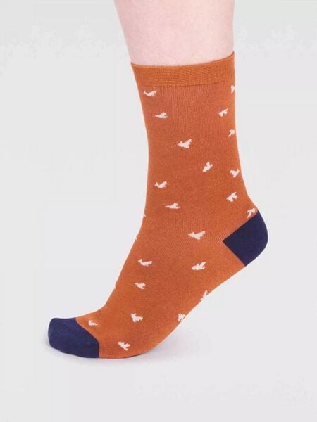 Thought Baumwoll-Socken mit Vogel Motiv Modell: Wren von Thought