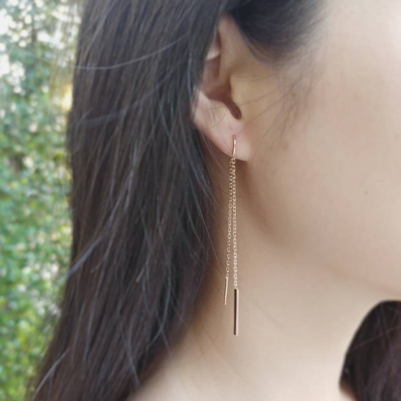 Flow Earrings | Women Jewelry Rose Gold 925 Sterling Silver von ThoughtsAccessories