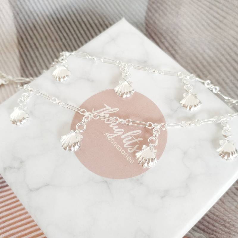 Memories By The Beach Mother & Daughter Matching Bracelet | Sterling Silver Women Girl Bracelets von ThoughtsAccessories